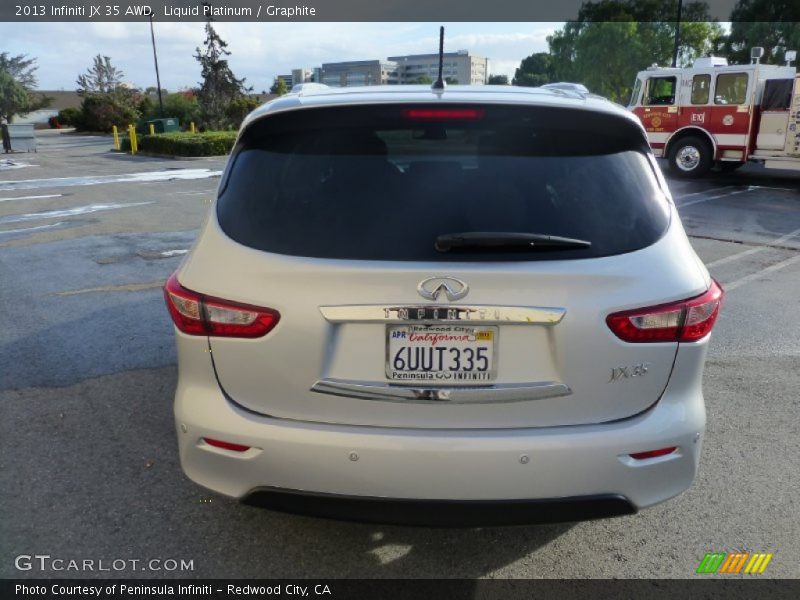 Liquid Platinum / Graphite 2013 Infiniti JX 35 AWD