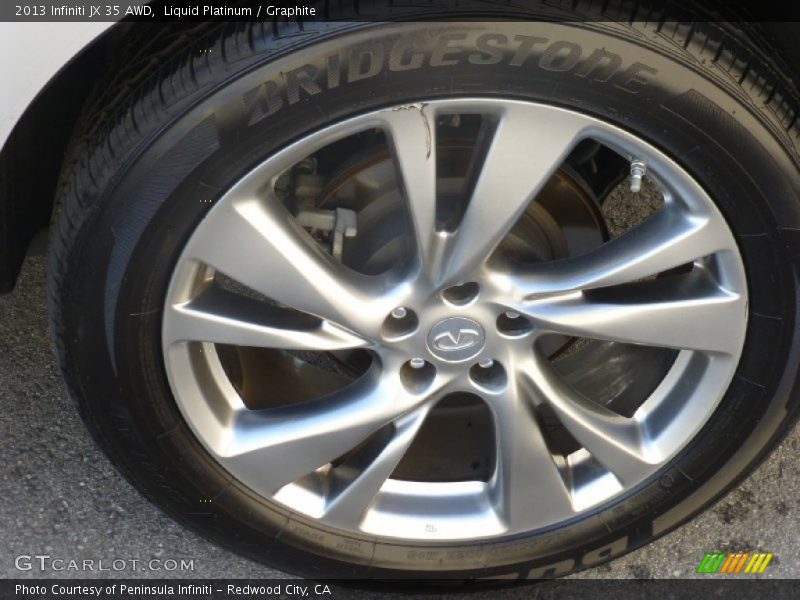 Liquid Platinum / Graphite 2013 Infiniti JX 35 AWD