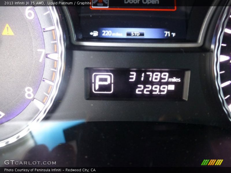 Liquid Platinum / Graphite 2013 Infiniti JX 35 AWD