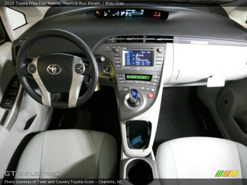 Nautical Blue Metallic / Misty Gray 2015 Toyota Prius Four Hybrid