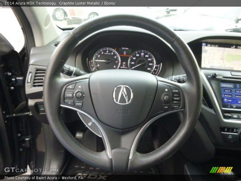 Graphite Luster Metallic / Ebony 2014 Acura MDX Technology