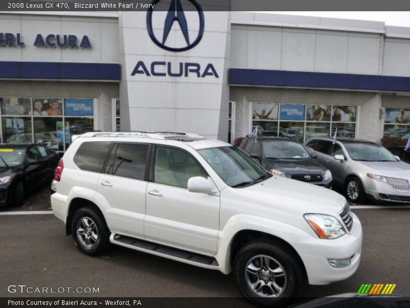 Blizzard White Pearl / Ivory 2008 Lexus GX 470