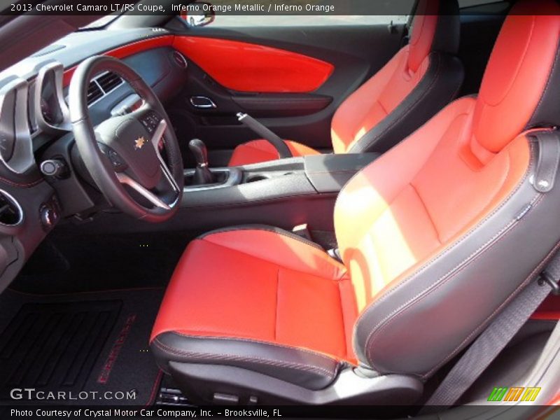 Front Seat of 2013 Camaro LT/RS Coupe
