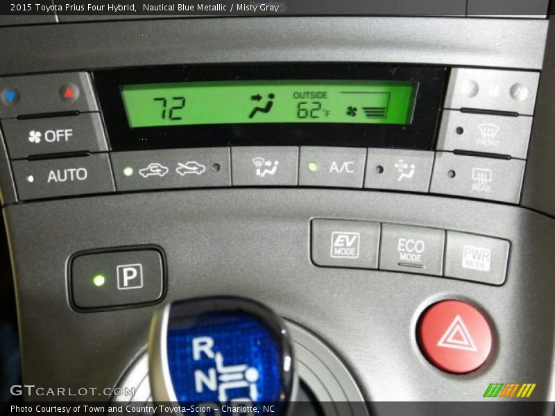 Nautical Blue Metallic / Misty Gray 2015 Toyota Prius Four Hybrid