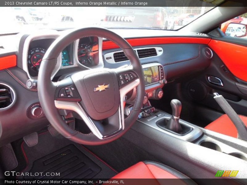 Inferno Orange Interior - 2013 Camaro LT/RS Coupe 