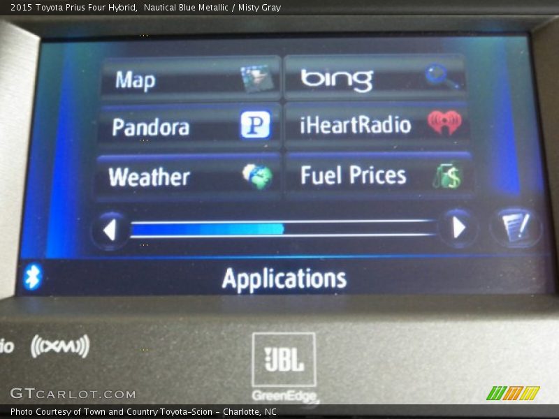 Nautical Blue Metallic / Misty Gray 2015 Toyota Prius Four Hybrid