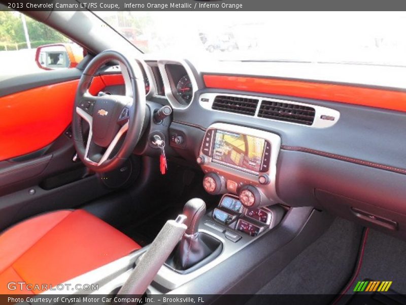 Inferno Orange Metallic / Inferno Orange 2013 Chevrolet Camaro LT/RS Coupe