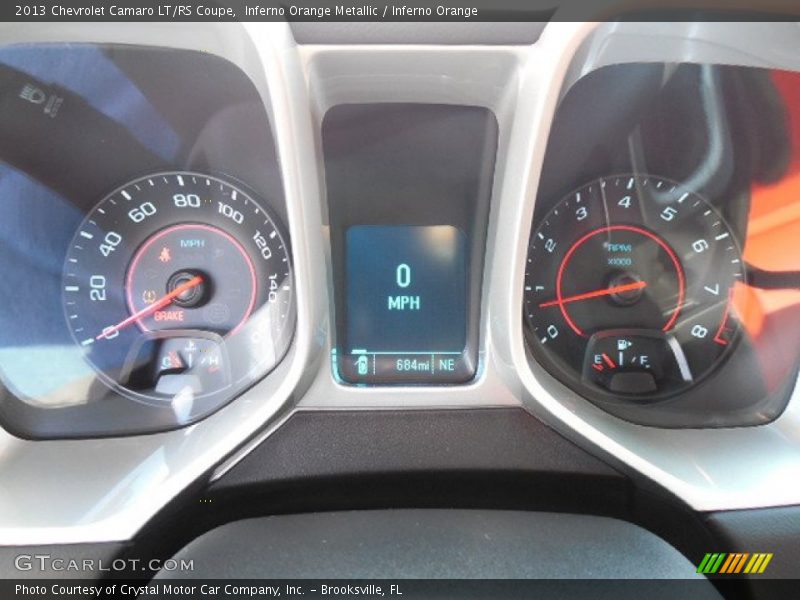 Inferno Orange Metallic / Inferno Orange 2013 Chevrolet Camaro LT/RS Coupe