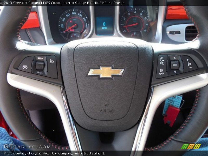 Inferno Orange Metallic / Inferno Orange 2013 Chevrolet Camaro LT/RS Coupe