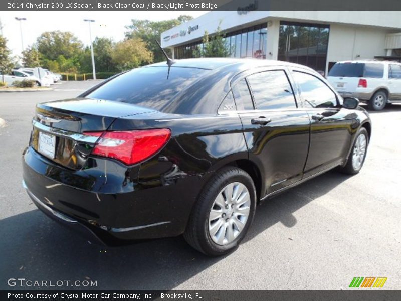 Black Clear Coat / Black/Light Frost Beige 2014 Chrysler 200 LX Sedan
