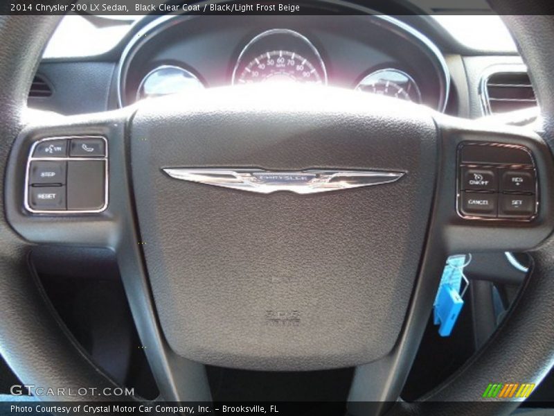 Black Clear Coat / Black/Light Frost Beige 2014 Chrysler 200 LX Sedan