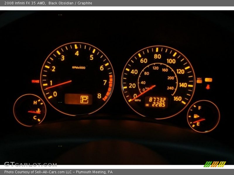 Black Obsidian / Graphite 2008 Infiniti FX 35 AWD
