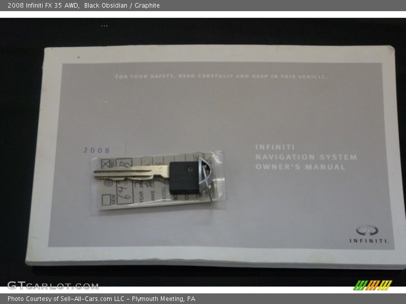 Black Obsidian / Graphite 2008 Infiniti FX 35 AWD