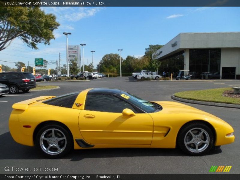 Millenium Yellow / Black 2002 Chevrolet Corvette Coupe