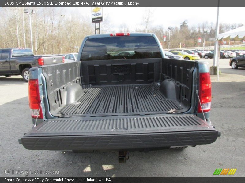 Steel Gray Metallic / Ebony 2009 GMC Sierra 1500 SLE Extended Cab 4x4