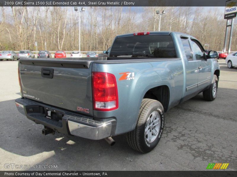Steel Gray Metallic / Ebony 2009 GMC Sierra 1500 SLE Extended Cab 4x4