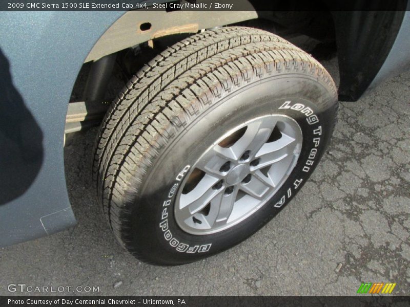 Steel Gray Metallic / Ebony 2009 GMC Sierra 1500 SLE Extended Cab 4x4