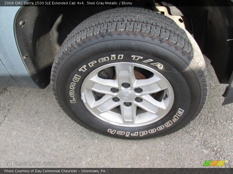 Steel Gray Metallic / Ebony 2009 GMC Sierra 1500 SLE Extended Cab 4x4