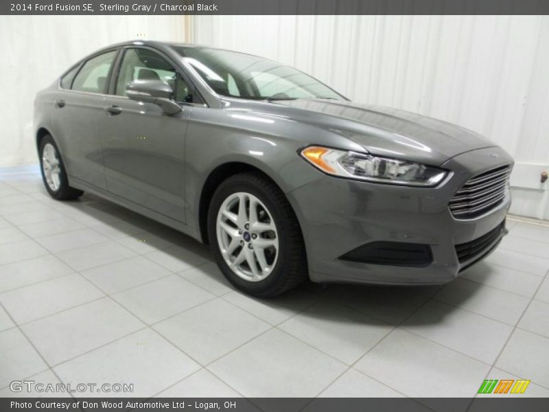Sterling Gray / Charcoal Black 2014 Ford Fusion SE