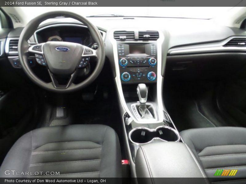 Sterling Gray / Charcoal Black 2014 Ford Fusion SE