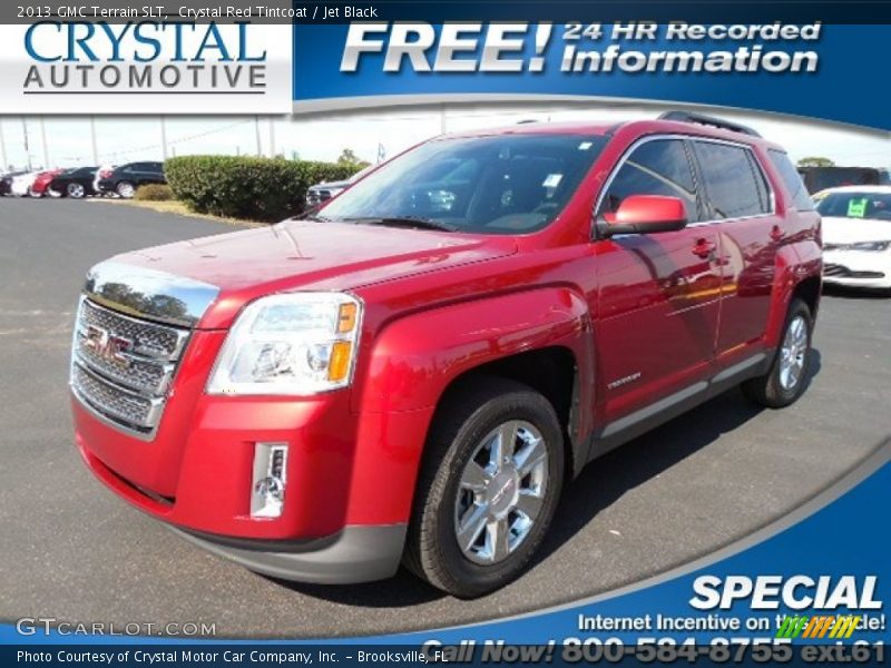 Crystal Red Tintcoat / Jet Black 2013 GMC Terrain SLT