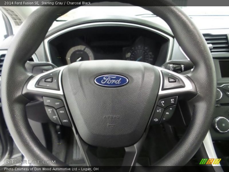 Sterling Gray / Charcoal Black 2014 Ford Fusion SE