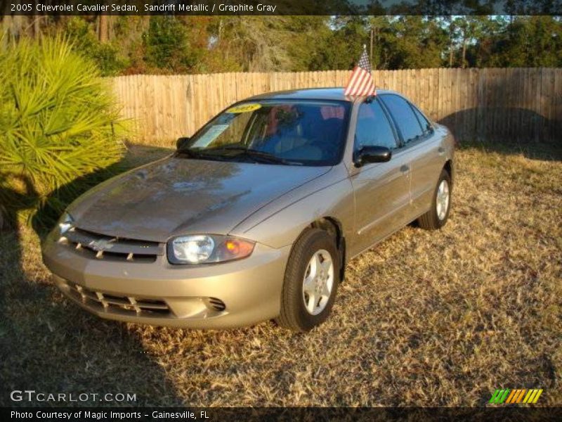 Sandrift Metallic / Graphite Gray 2005 Chevrolet Cavalier Sedan