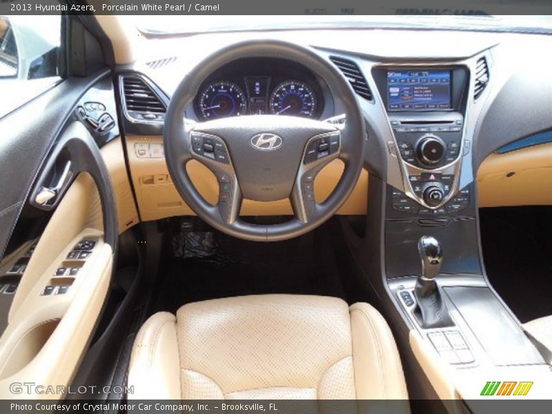 Porcelain White Pearl / Camel 2013 Hyundai Azera