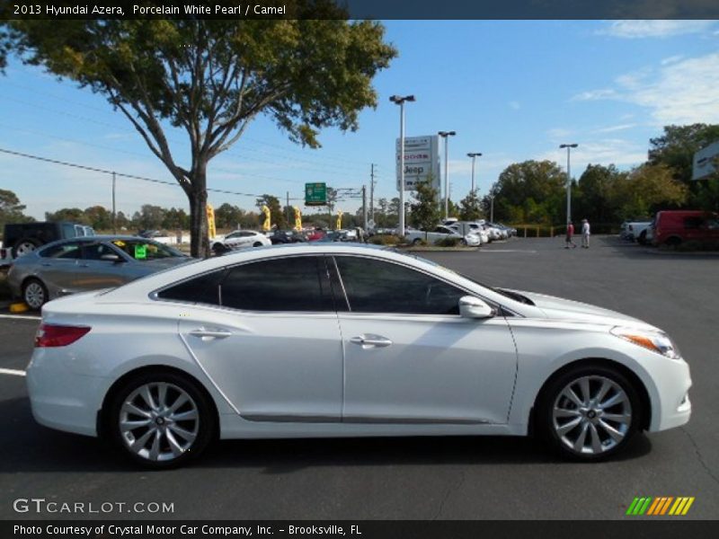 Porcelain White Pearl / Camel 2013 Hyundai Azera