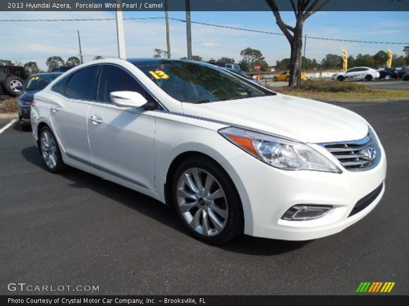 Porcelain White Pearl / Camel 2013 Hyundai Azera