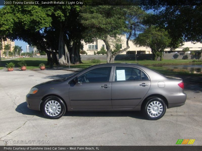 Sandrift Metallic / Light Gray 2003 Toyota Corolla CE