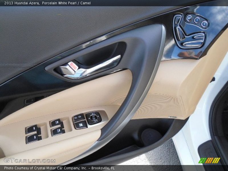 Porcelain White Pearl / Camel 2013 Hyundai Azera