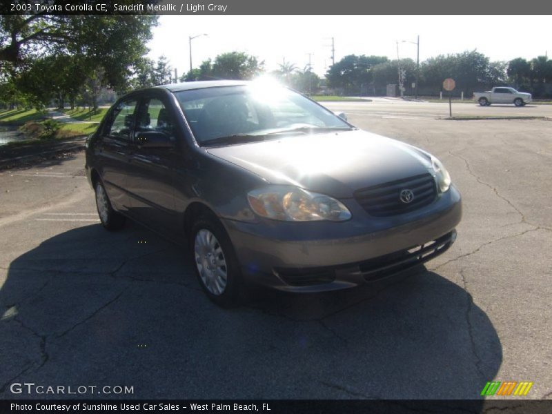 Sandrift Metallic / Light Gray 2003 Toyota Corolla CE