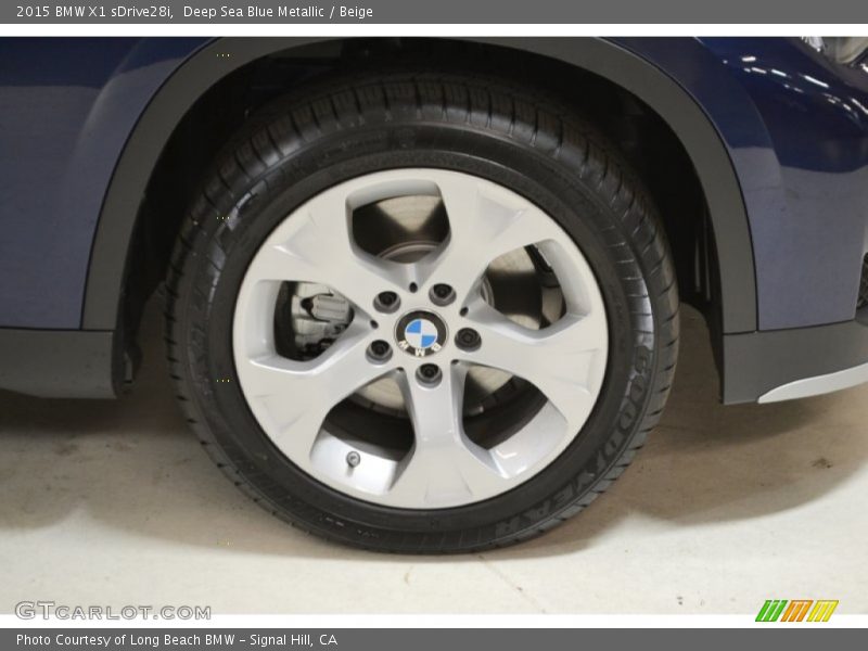 Deep Sea Blue Metallic / Beige 2015 BMW X1 sDrive28i