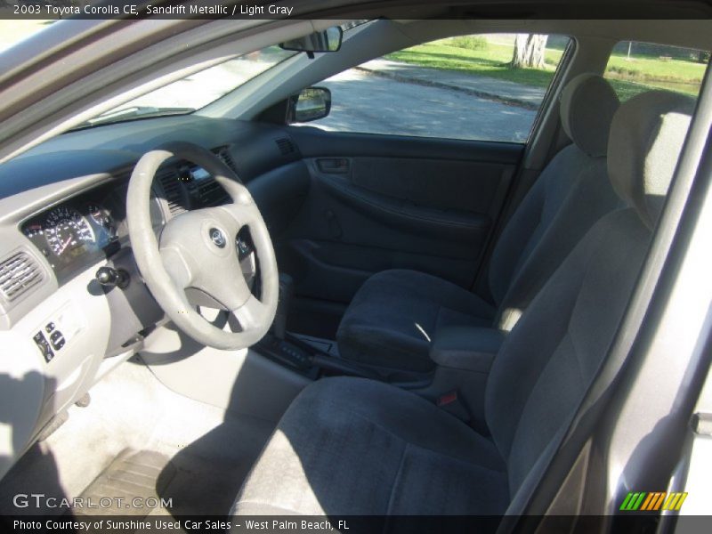 Sandrift Metallic / Light Gray 2003 Toyota Corolla CE