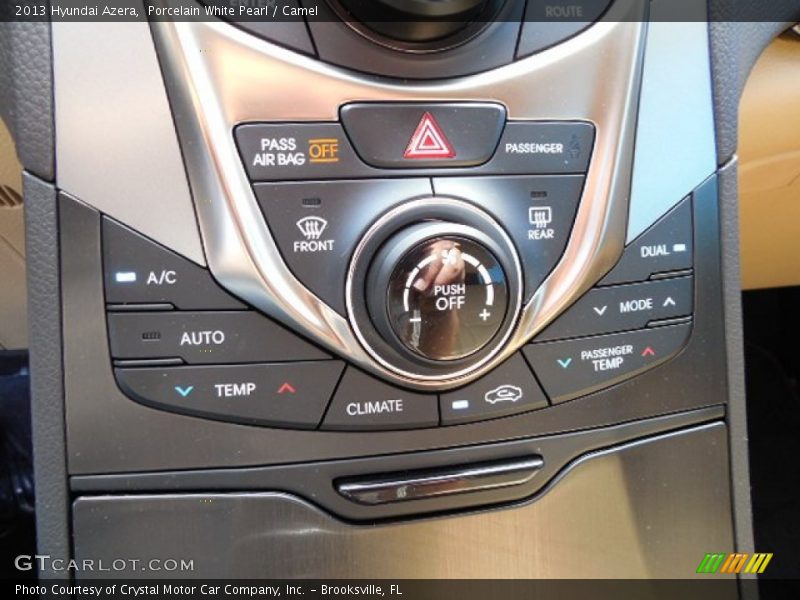 Porcelain White Pearl / Camel 2013 Hyundai Azera