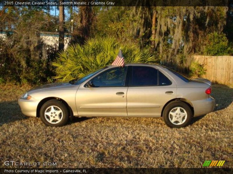 Sandrift Metallic / Graphite Gray 2005 Chevrolet Cavalier Sedan