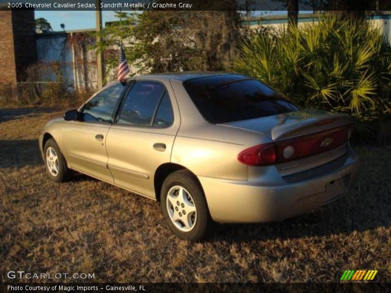Sandrift Metallic / Graphite Gray 2005 Chevrolet Cavalier Sedan