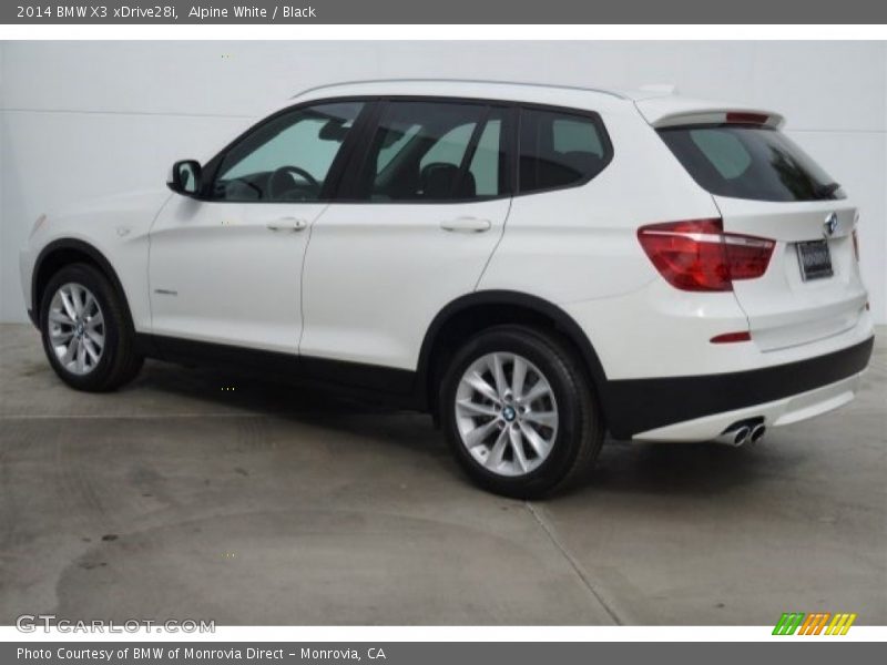 Alpine White / Black 2014 BMW X3 xDrive28i