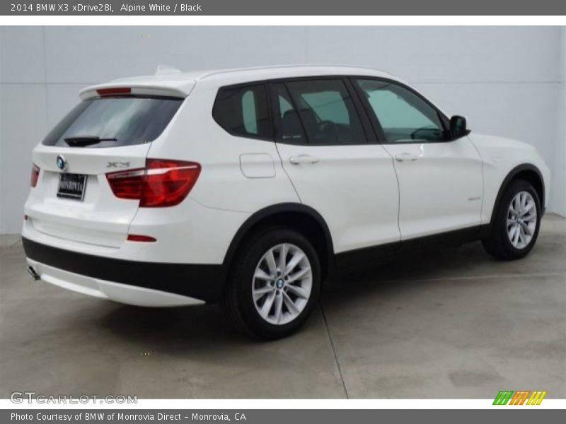 Alpine White / Black 2014 BMW X3 xDrive28i