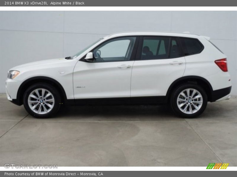 Alpine White / Black 2014 BMW X3 xDrive28i