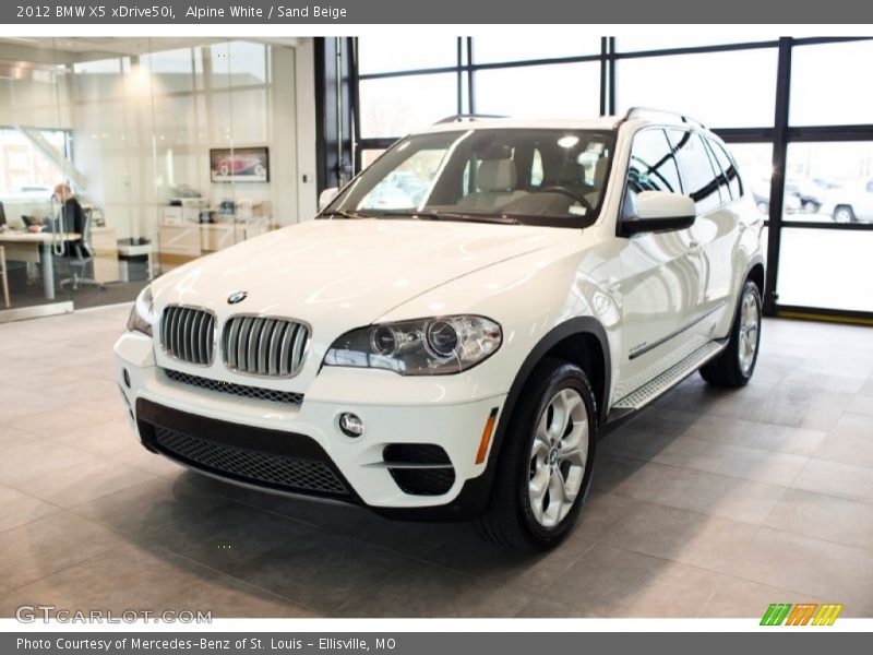 Alpine White / Sand Beige 2012 BMW X5 xDrive50i