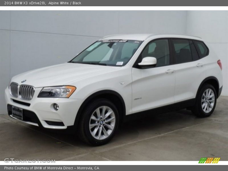 Alpine White / Black 2014 BMW X3 xDrive28i