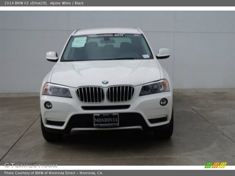 Alpine White / Black 2014 BMW X3 xDrive28i