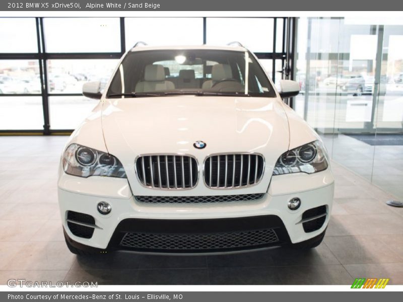 Alpine White / Sand Beige 2012 BMW X5 xDrive50i