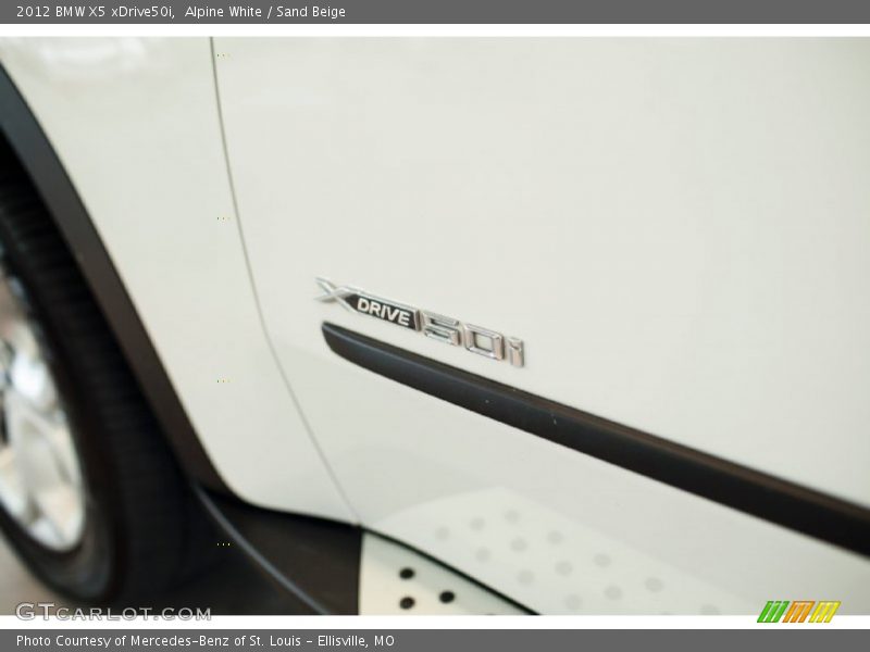 Alpine White / Sand Beige 2012 BMW X5 xDrive50i