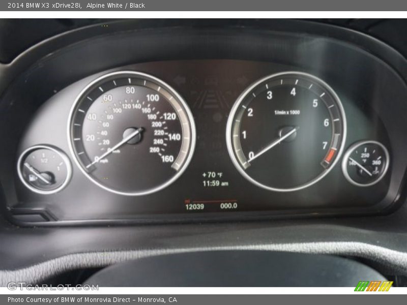 Alpine White / Black 2014 BMW X3 xDrive28i