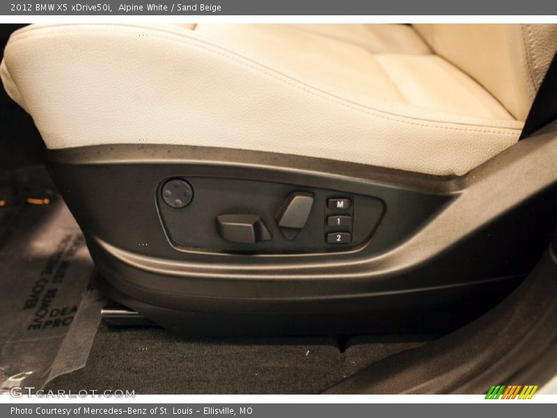 Alpine White / Sand Beige 2012 BMW X5 xDrive50i