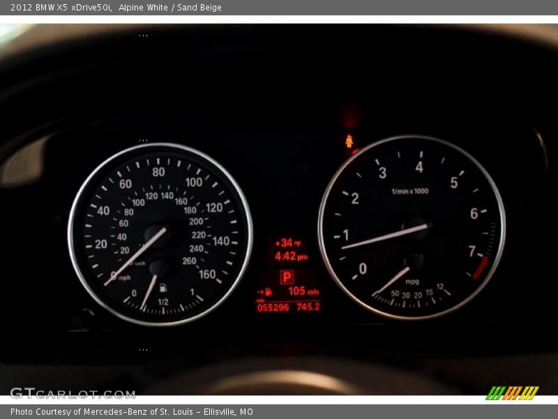 Alpine White / Sand Beige 2012 BMW X5 xDrive50i