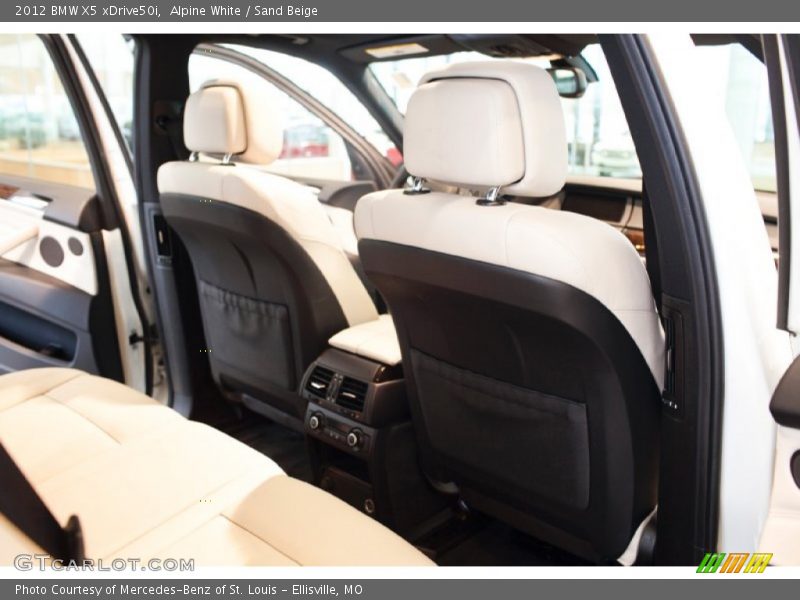 Alpine White / Sand Beige 2012 BMW X5 xDrive50i